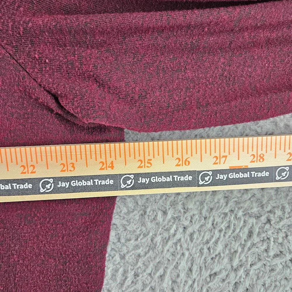 Lucky Brand Men Pullover V-Neck Sweater Maroon Lightweight Size‎ XXL 2XL